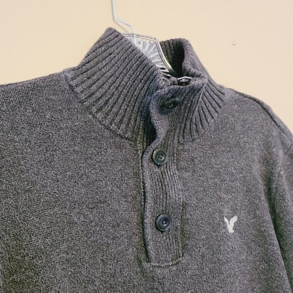 American Eagle | Men's Athletic Fit Quarter Zip Up Sweater (Size Small) - Picture 3 of 10